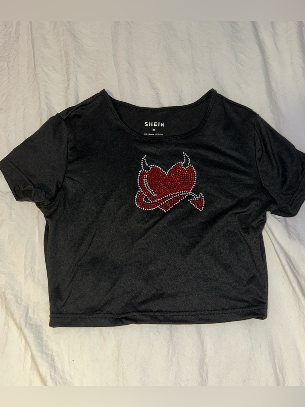 SHEIN Heart Crop Top Size M
